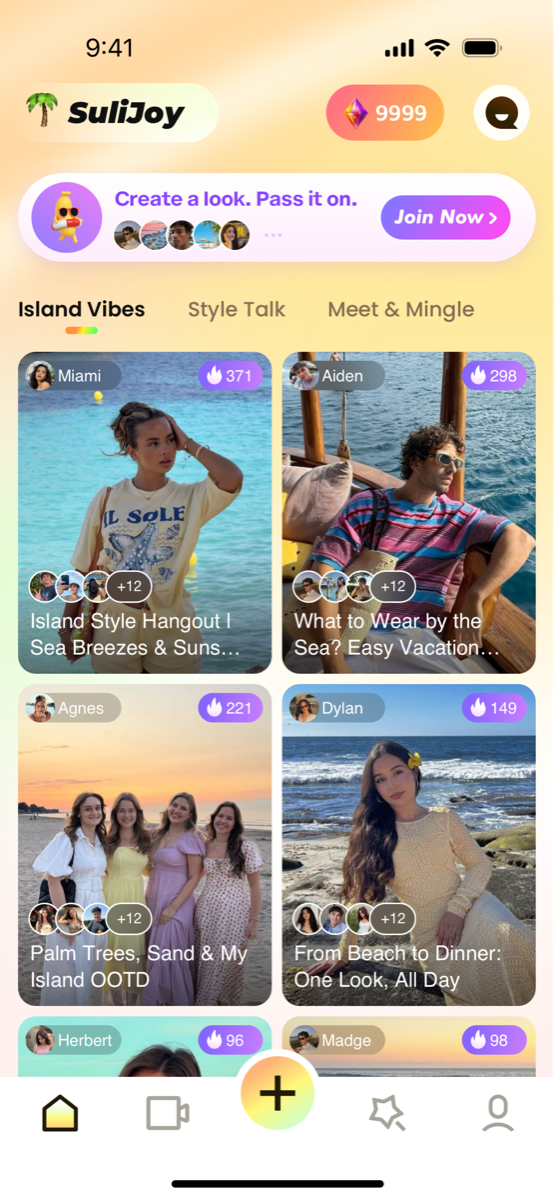 SuliJoy home screen